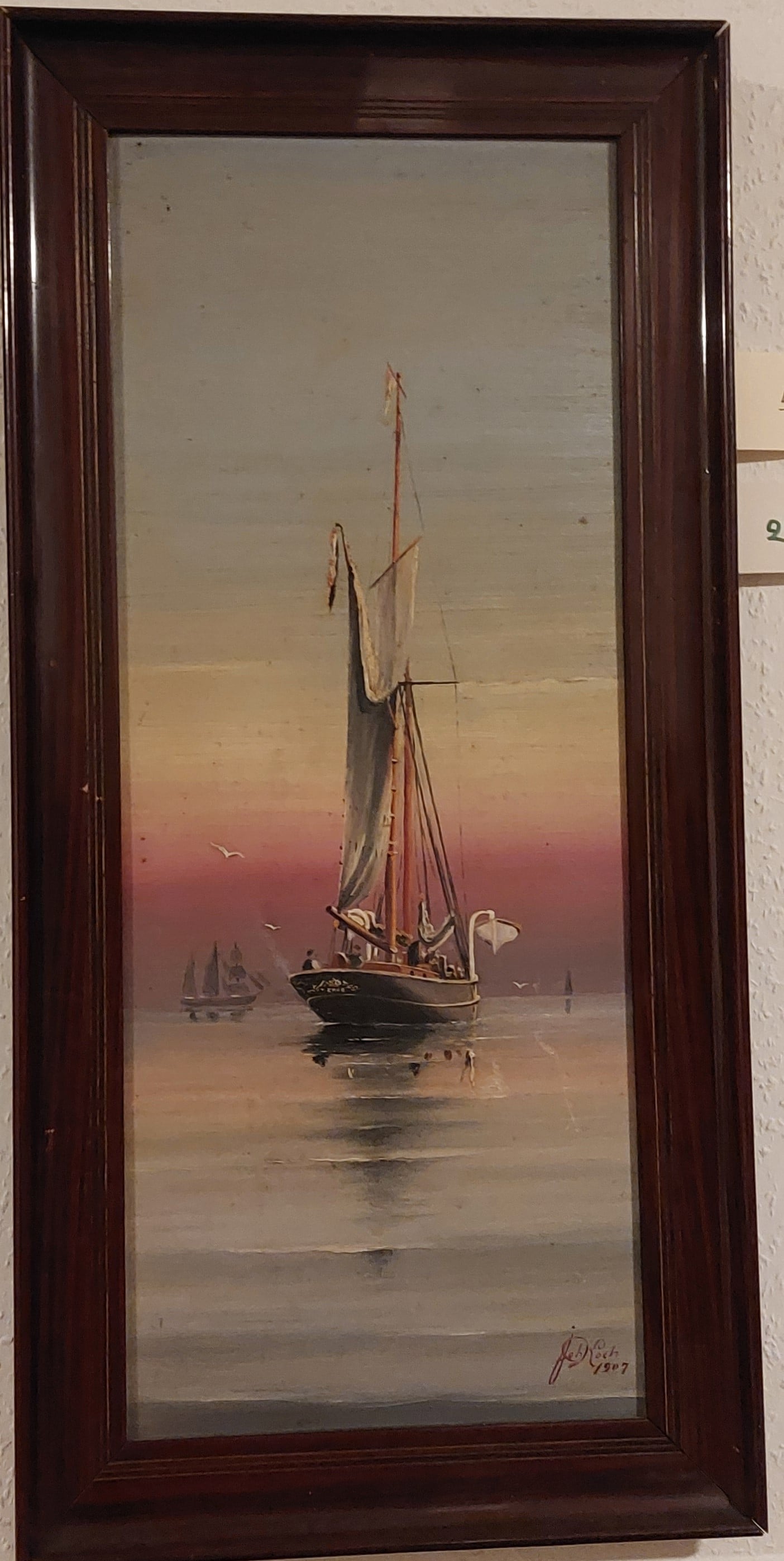 594                               3.400 kr.
Joh. Koch  
50x20 (56x27)
Skonnertbriggen EROS forliste 27 nov. 1899