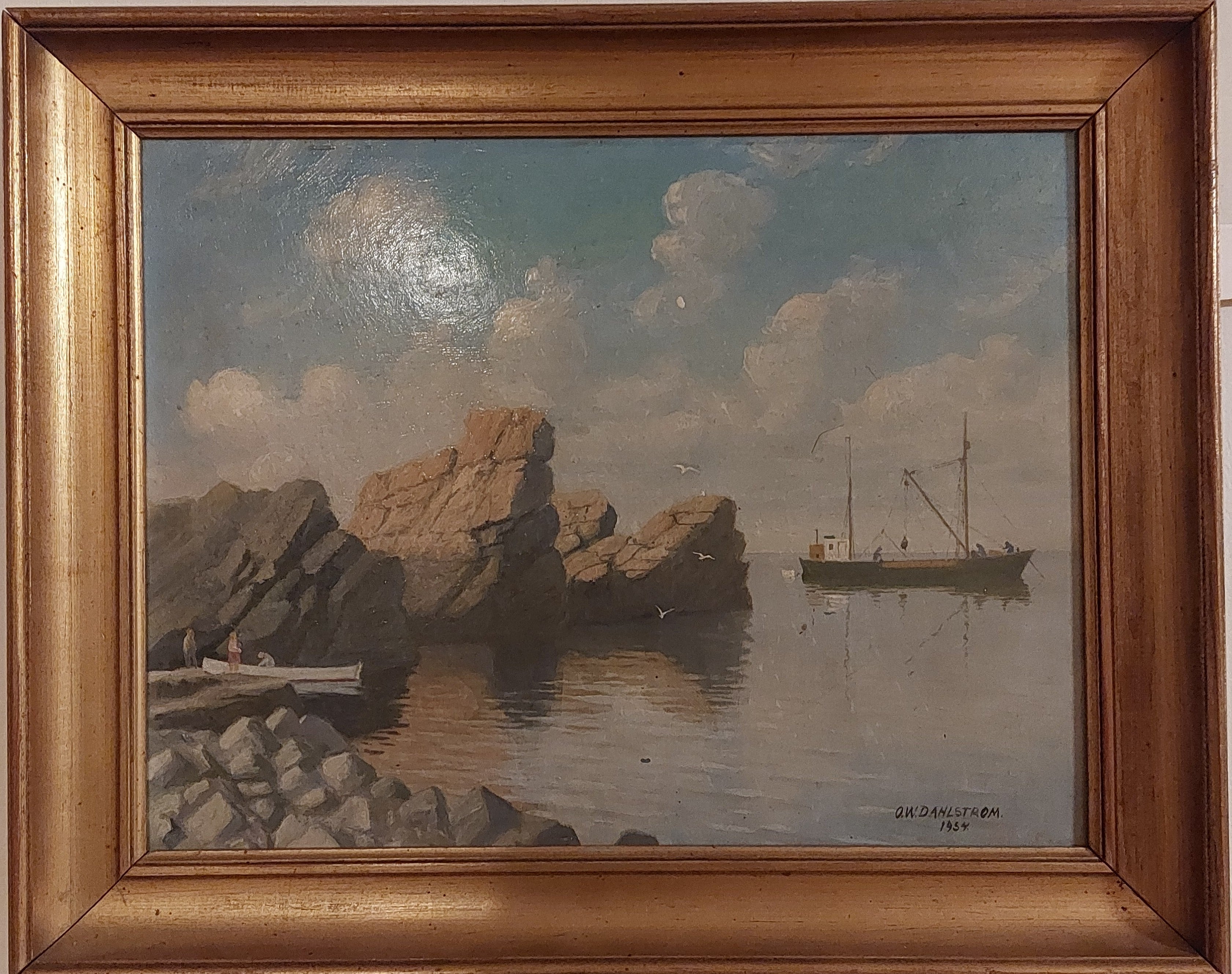 467                                  2.600 kr.
O. W.Dahlstøm  1954   
26x33 (32x40)
Sandvig Bornholm