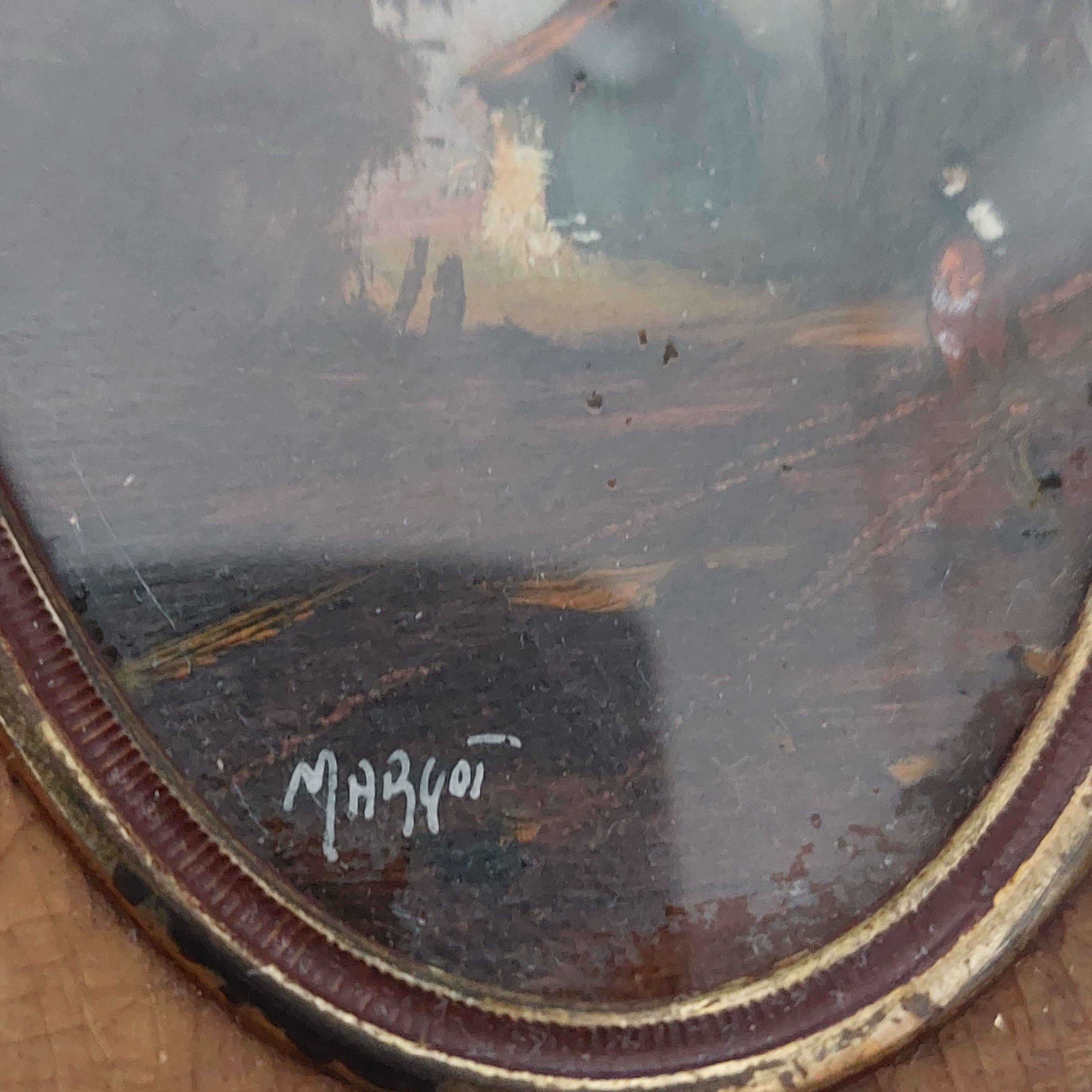 Miniture maleriets signatur